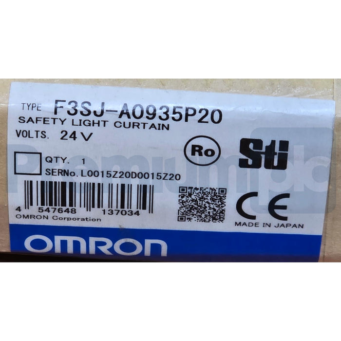OMRON STI F3SJ-A0935P20 F3SJ SERIES SAFETY LIGHT CURTAIN SET 24V 20x935mm NSMP
