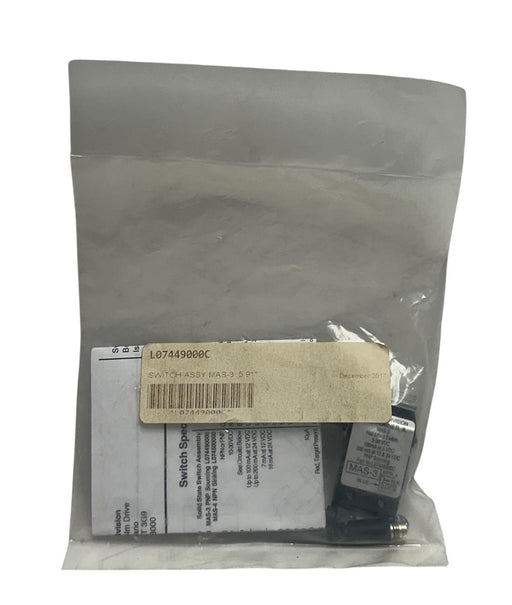 PARKER L07449000C / MAS-3 OEM SWITCH ASSEMBLY / HALL EFFECT 5-30VDC 5.91'' NSFS