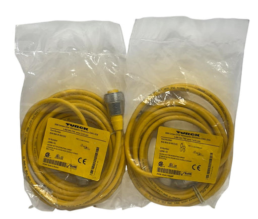 2 TURCK RSM RKM 40-4M/S101 / U0981-55 FLEXLIFE ACTUATOR / SENSOR EXT CABLE NSFS