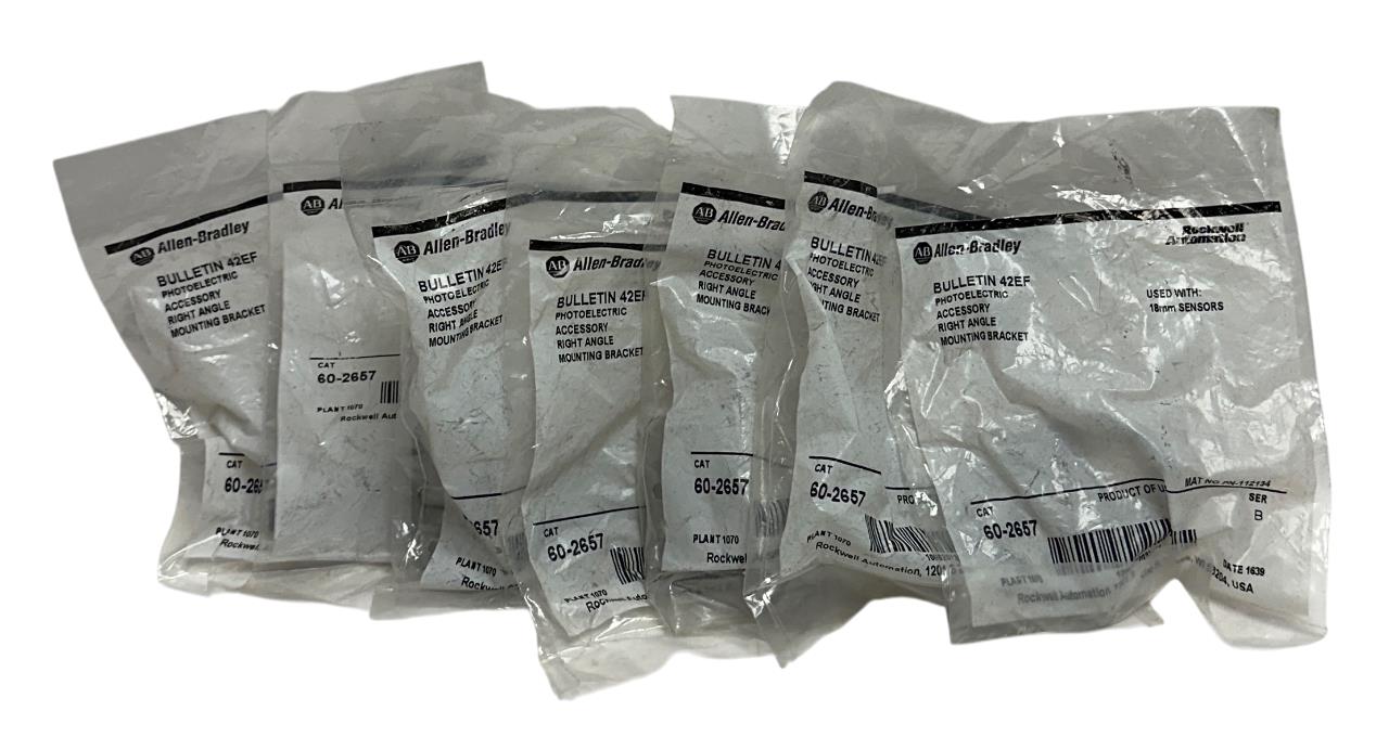 7 ALLEN BRADLEY 60-2657 /B BULLETIN 42EF PHOTOELECTRIC ACCESSORY BRACKETS NSFS
