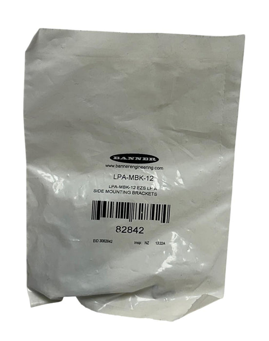10 BANNER LPA-MBK-12 / 82842 EZ-SCREEN LOW PROFILE SIDE MOUNT BRACKETS NSFS