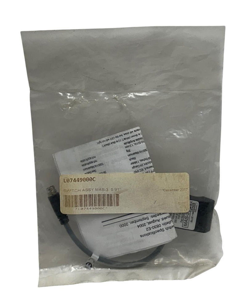 PARKER L07449000C / MAS-3 OEM SWITCH ASSEMBLY / HALL EFFECT 5-30VDC 5.91'' NSMP