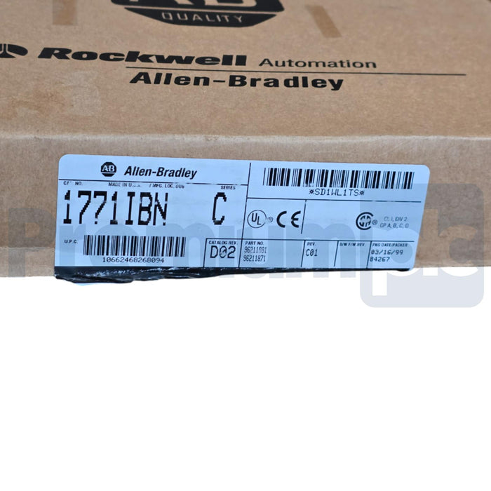 ALLEN BRADLEY 1771-IBN /C PLC-5 DC INPUT MODULE 10-30V REV. D02 1771IBN NSMP