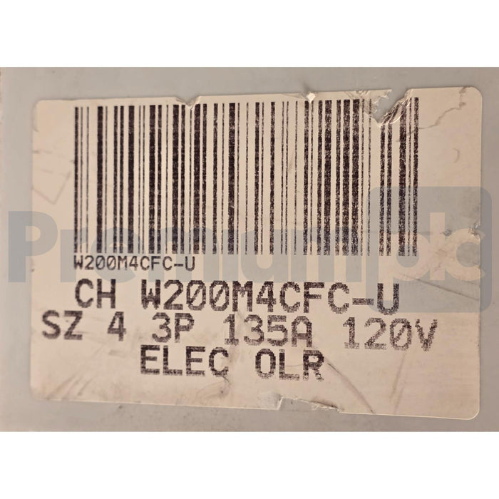 WESTINGHOUSE C-H W200M4CFCY7 - W200M4CFC NEMA SZ 4 ADVANTAGE STARTER 135A/120V