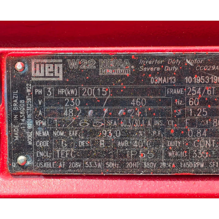 BELL & GOSSETT SERIES 1510 PUMP MODEL 3G - 440GPM 105FT 20HP 1800RPM 11.5"(READ)