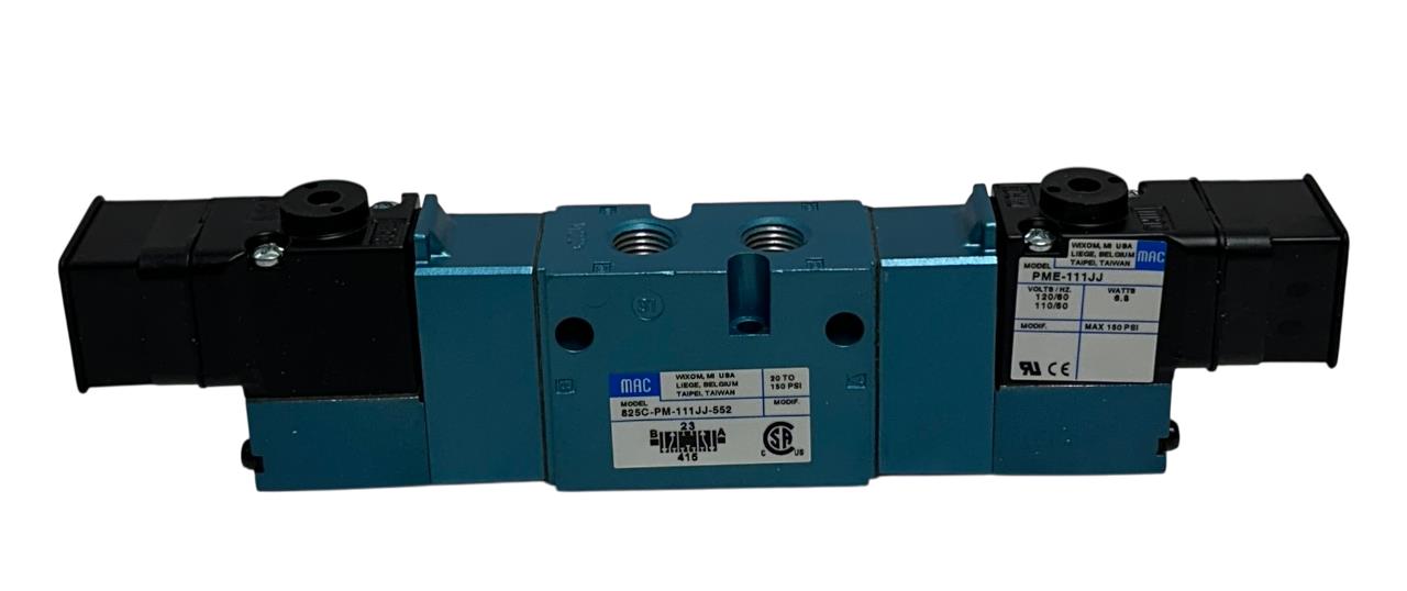 MAC 825C-PM-111JJ-552 / 825CPM111JJ552 SOLENOID VALVE 800 SERIES 4-WAY NSMP