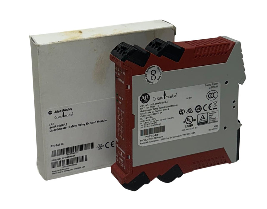 ALLEN BRADLEY 440R-EM4R2 /A Guardmaster SAFETY RELAY EXPANSION MODULE GSREM NSMP