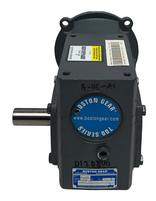 BOSTON GEAR F721-10-B5-J / 51956 RIGHT ANGLE WORM GEAR REDUCER 10:1 RATIO NSNP