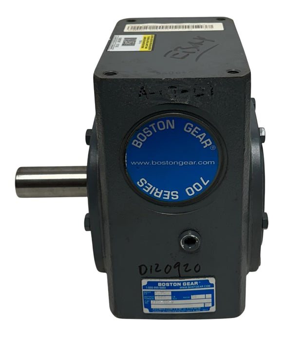BOSTON GEAR 726-15-J / 51743 RIGHT ANGLE WORM GEAR SPEED REDUCER 15:1 RATIO NSNP