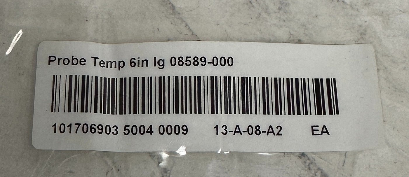 BLENTECH XTMS548-6 / D-IPDX-V14-6-KPP1234 / 08589-000 PROBE TEMP SENSOR 6'' NSNP