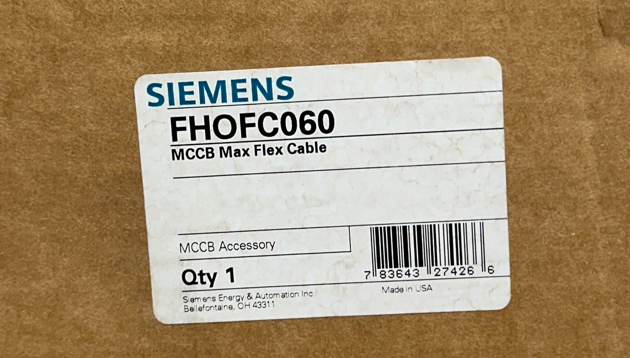SIEMENS FHOFC060 OEM MCCB SENTRON MAX-FLEX CABLE 60'' LENGTH FOR BREAKER NSMP