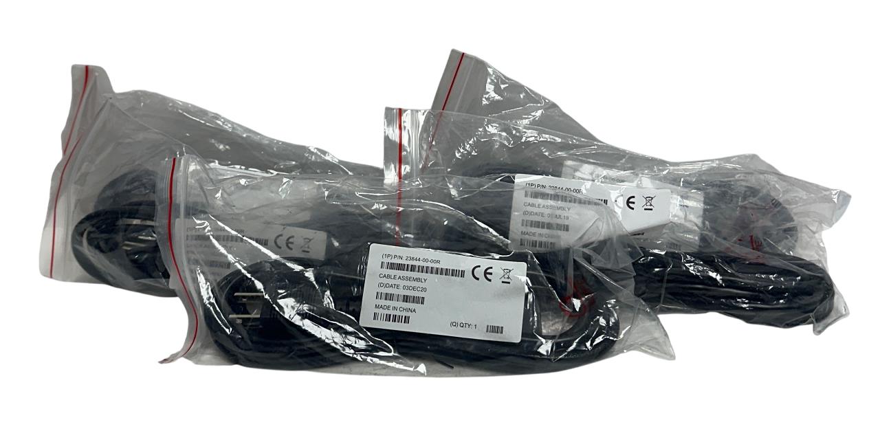 5 ZEBRA 23844-00-00R / 238440000R OEM CABLE ASSEMBLIES BLACK 7.5' LENGTH NSMP