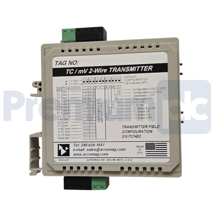 ACROMAG 656T-0600-C 600T DUAL TC/mV INPUT, TWO-WIRE TRANSMITTER 656T-0600 NSMP