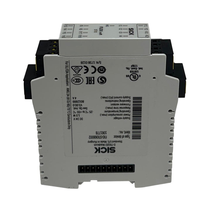 SICK FX0-STIO68002 / 1061778 FLEXI Soft STIO SAFETY CONTROLLER 24VDC 1.5W NSMP