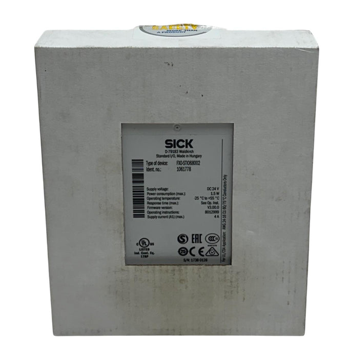SICK FX0-STIO68002 / 1061778 FLEXI Soft STIO SAFETY CONTROLLER 24VDC 1.5W NSMP