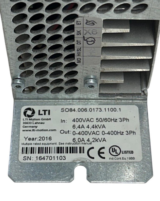 LTI MOTION SO84.006.0173.1100.1 / SO84006017311001 ServoOne DRIVE 400VAC USNP