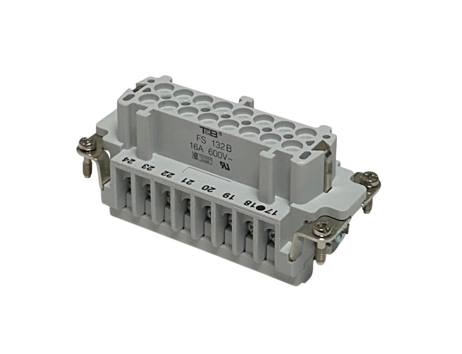 12 THOMAS & BETTS FS132B Pos-E-Kon FEMALE SCREW TERMINAL INSERTS B32 SERIES NSMP