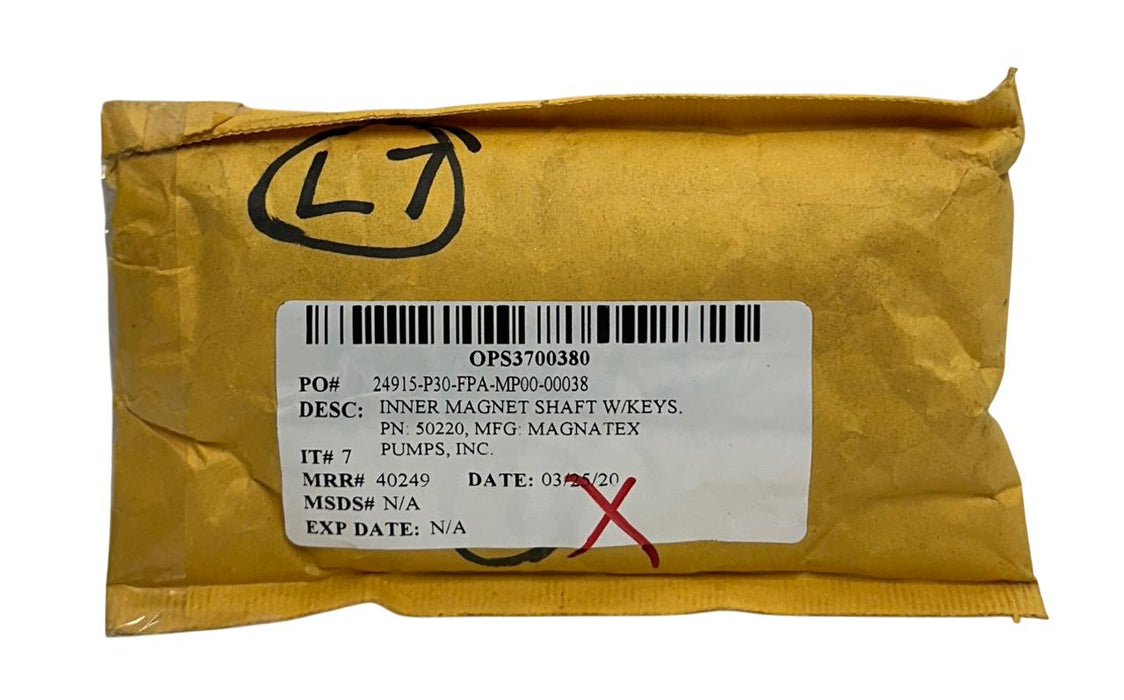 MAGNATEX 50220 OEM INNER MAGNET SHAFT W/ KEYS FOR DRIVE PUMP NSNP