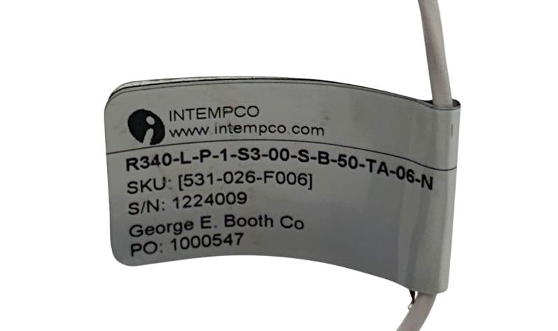 INTEMPCO R340-L-P-1-S3-00-S-B-50-TA-06-N / R340 SURFACE MOUNT RTD PAD TYPE NSNP