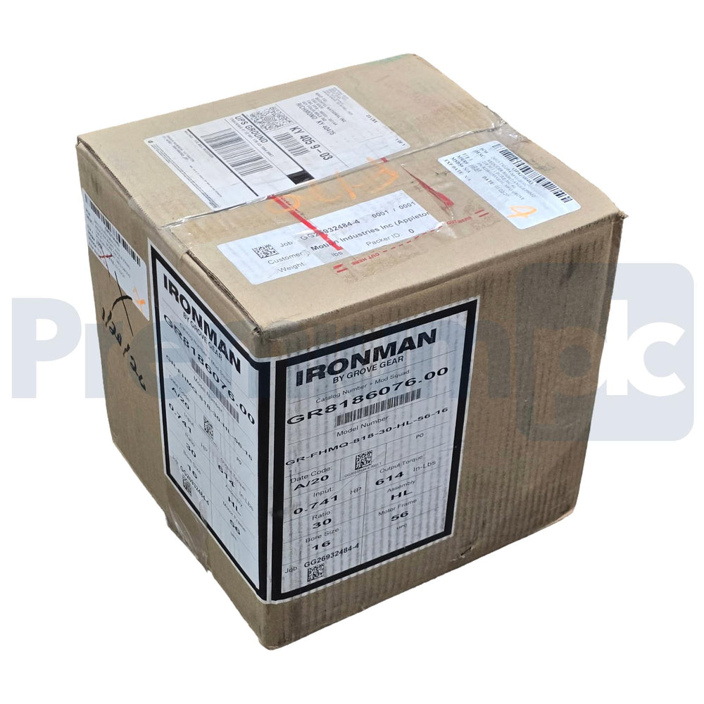 GROVE GEAR IRONMAN GR-FHMQ818-30-HL-56-16 GEAR REDUCER 30:1 GR8186076.00 NSMP