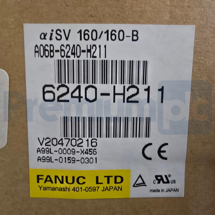 FANUC A06B-6240-H211 /F aiSV 160/160-B 2-AXIS SERVO AMPLIFIER A06B6240H211 NSMP