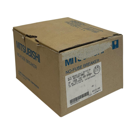 MITSUBISHI NV100-SWU3P100A100 / NV100-SWU BREAKER 100A NV100-SWU3-100 50kA NSMP