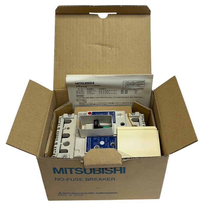 MITSUBISHI NV100-SWU3P100A100 / NV100-SWU BREAKER 100A NV100-SWU3-100 50kA NSMP