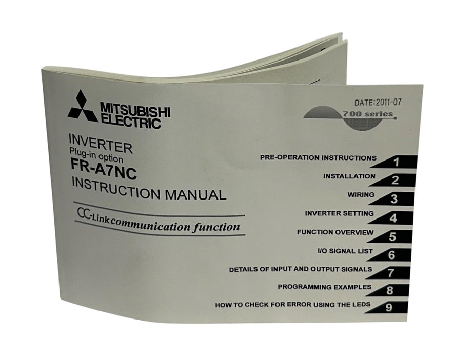 MITSUBISHI FR-A7NC / FRA7NC INVERTER PLUG-IN CC-Link OPTION COMM MODULE NSMP