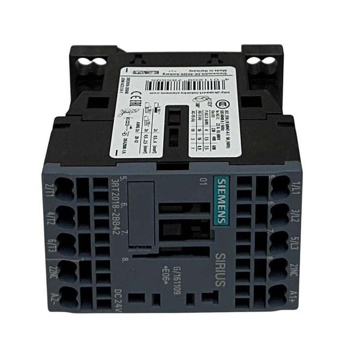 SIEMENS 3RT2018-2BB42 / 3RT20182BB42 SIRIUS CONTACTOR 24VDC 1/3PH 3-POLE NSMP