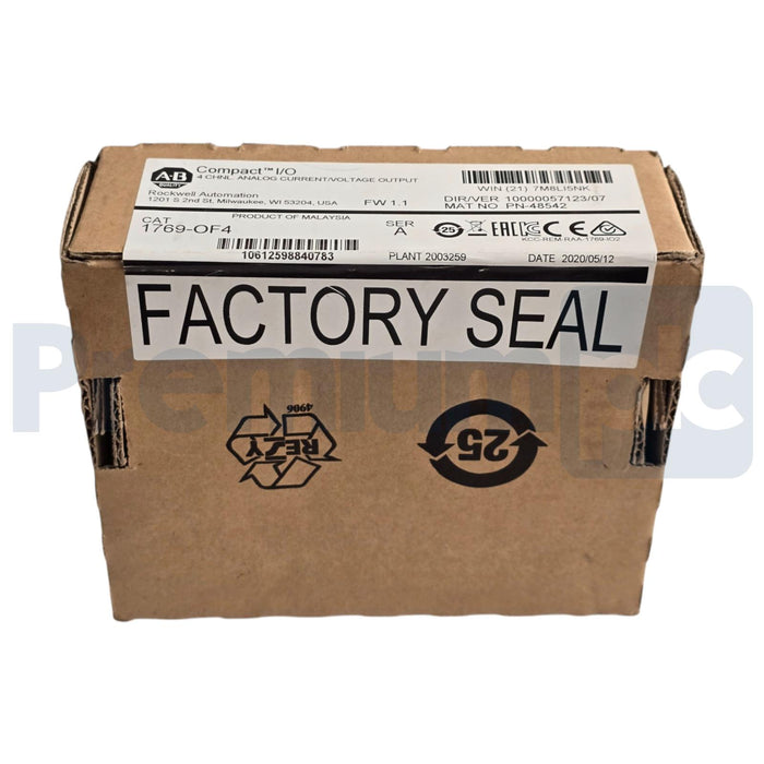ALLEN BRADLEY 1769-OF4 /A CompactLogix I/O 4-CH ANALOG ~/V OUTPUT MODULE NSFS