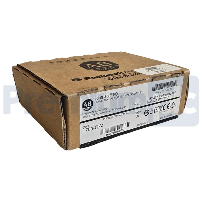 ALLEN BRADLEY 1769-OF4 /A CompactLogix I/O 4-CH ANALOG ~/V OUTPUT MODULE NSMP