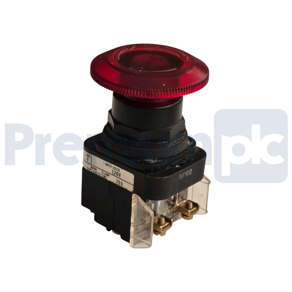 ALLEN BRADLEY 800H-FRXTP16 /F 30mm RED PUSH PULL/TWIST PUSHBUTTON NSNP (read)