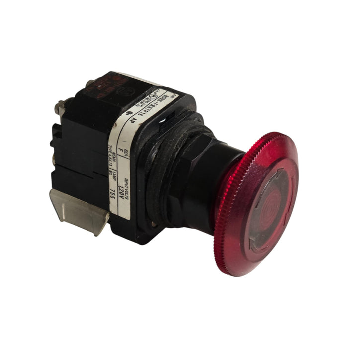 ALLEN BRADLEY 800H-FRXTP16 /F 30mm RED PUSH PULL/TWIST PUSHBUTTON NSNP (read)