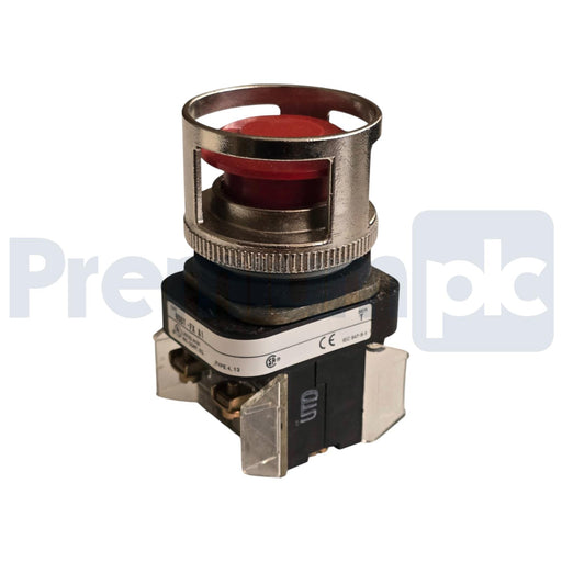 ALLEN BRADLEY 800T-FX6A1 /T 30mm RED 2-POS. PUSH/PULL PB 800TFXA1 w/GUARD NSNP