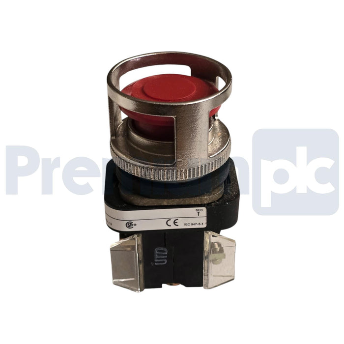 ALLEN BRADLEY 800T-FX6A1 /T 30mm RED 2-POS. PUSH/PULL PB 800TFXA1 w/GUARD NSNP