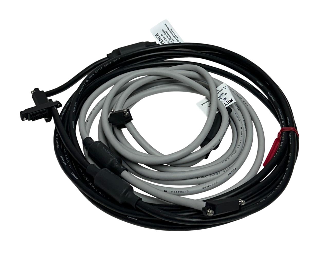 KEYENCE SL-VS3 / SLVS3 LIGHT CURTAIN SERIAL CONN CABLES SL-VS3-T / SL-VS3-R NSMP