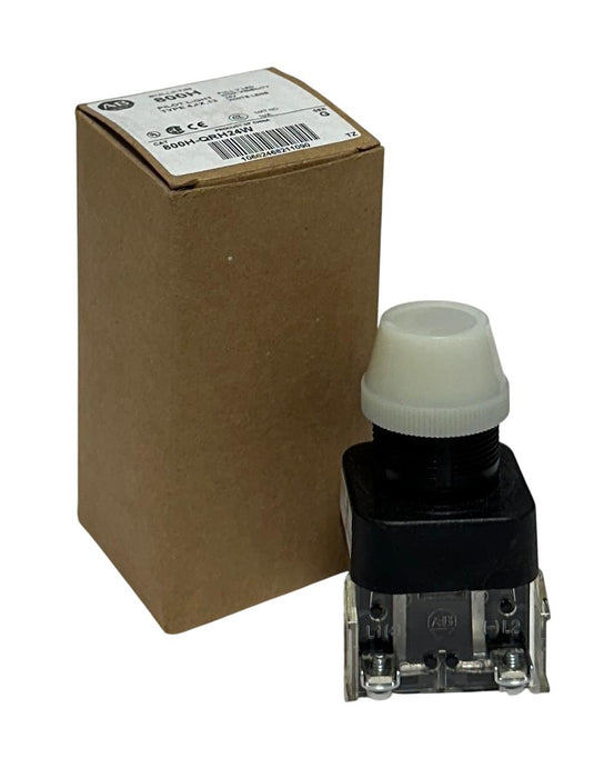 ALLEN BRADLEY 800H-QRH24W /G 30mm RED PILOT LIGHT 800H PUSH BUTTON OEM NSMP