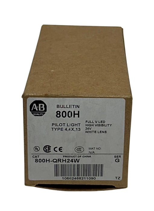 ALLEN BRADLEY 800H-QRH24W /G 30mm RED PILOT LIGHT 800H PUSH BUTTON OEM NSMP