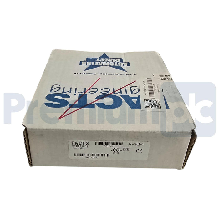 FACTS ENGINEERING F4-16DA-1 DirectLOGIC DL405 ANALOG OUTPUT MODULE F416DA1 NSMP