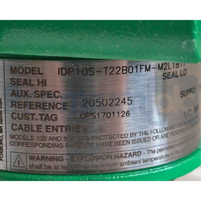 SCHNEIDER FOXBORO IDP10S HART PRESSURE TRANSMITTER IDP10S-T22B01FM-M2L1B1T NSMP