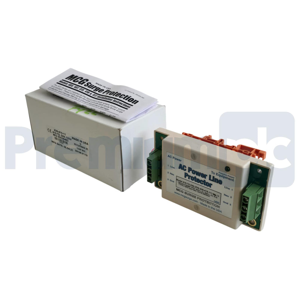 MCG 415-TS-DIN 120V 400 Series  AC SURGE/POWER LINE PROTECTOR 439-415-11 NSMP