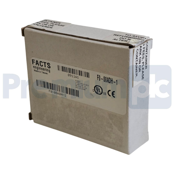 FACTS ENGINEERING F0-08ADH-1 DirectLOGIC DL05/06 ANALOG INPUT MODULE 8-CH NSMP