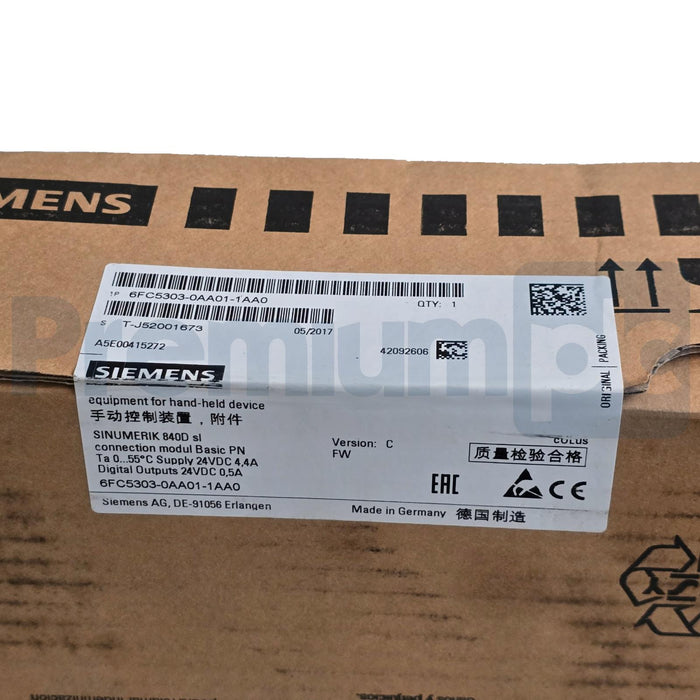 SIEMENS 6FC5303-0AA01-1AA0 SINUMERIK 840D sl CONNECTION MODULE BASIC PN NSFS