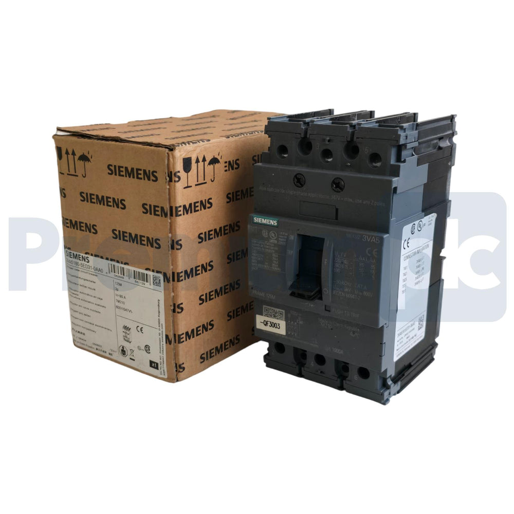 SIEMENS 3VA5180-5ED31-0AA0 - 3VA5 SENTRON MCCB CIRCUIT BREAKER 3P 80A 125M NSMP