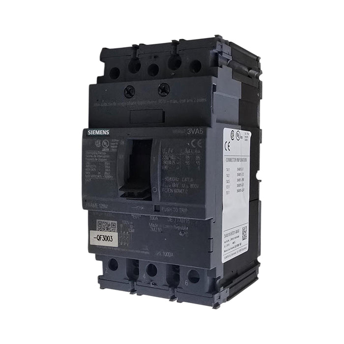SIEMENS 3VA5180-5ED31-0AA0 - 3VA5 SENTRON MCCB CIRCUIT BREAKER 3P 80A 125M NSMP