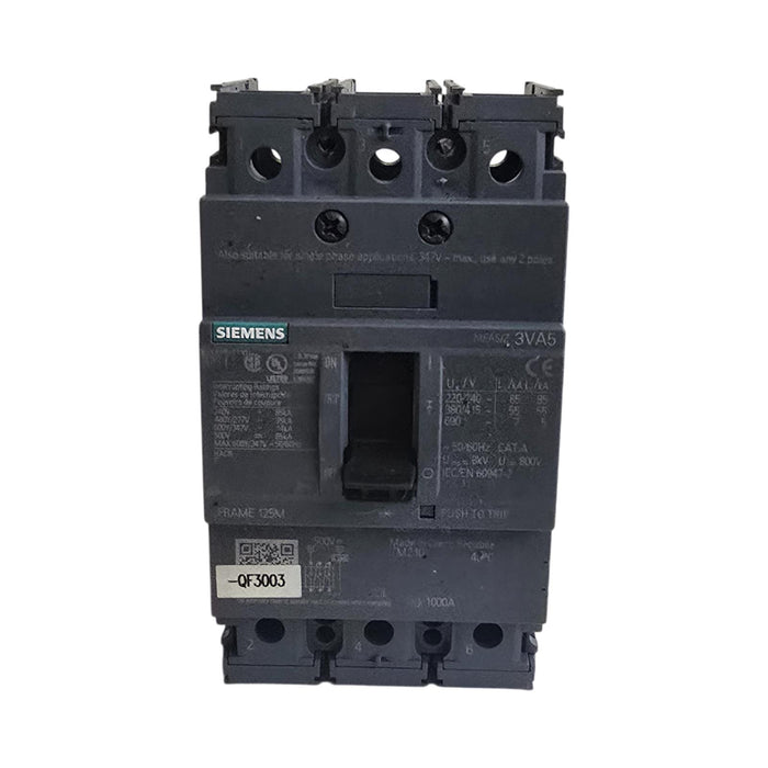 SIEMENS 3VA5180-5ED31-0AA0 - 3VA5 SENTRON MCCB CIRCUIT BREAKER 3P 80A 125M NSMP