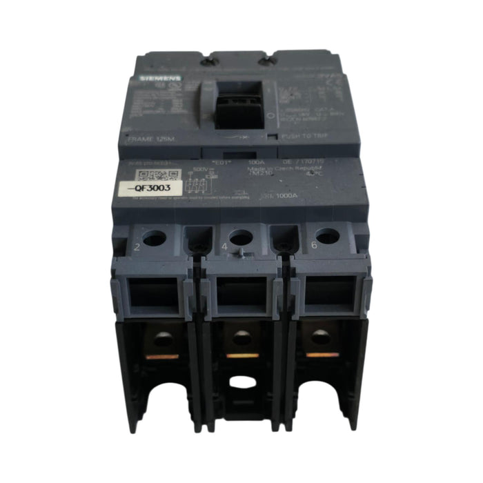 SIEMENS 3VA5180-5ED31-0AA0 - 3VA5 SENTRON MCCB CIRCUIT BREAKER 3P 80A 125M NSMP