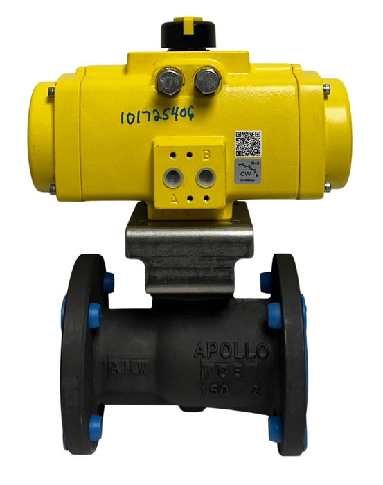 APOLLO A0100U / 88A148AR SPRING-RETURN ACTUATOR AND BALL VALVE 2'' 316SS NSNP