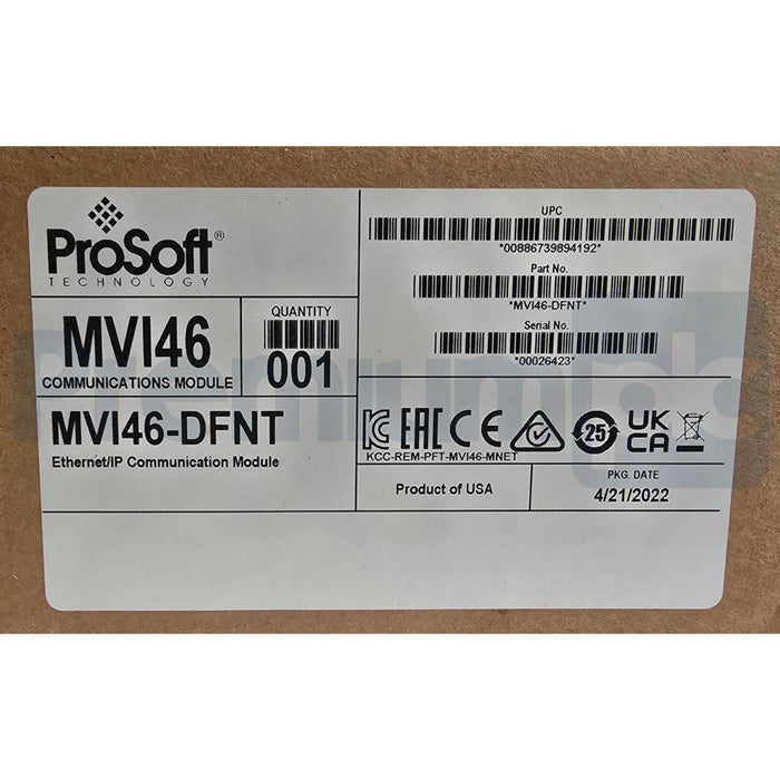 ProSoft MVI46-DFNT MVI46 Ethernet/IP COMMUNICATION MODULE FOR SLC MVI46DFNT NSFS