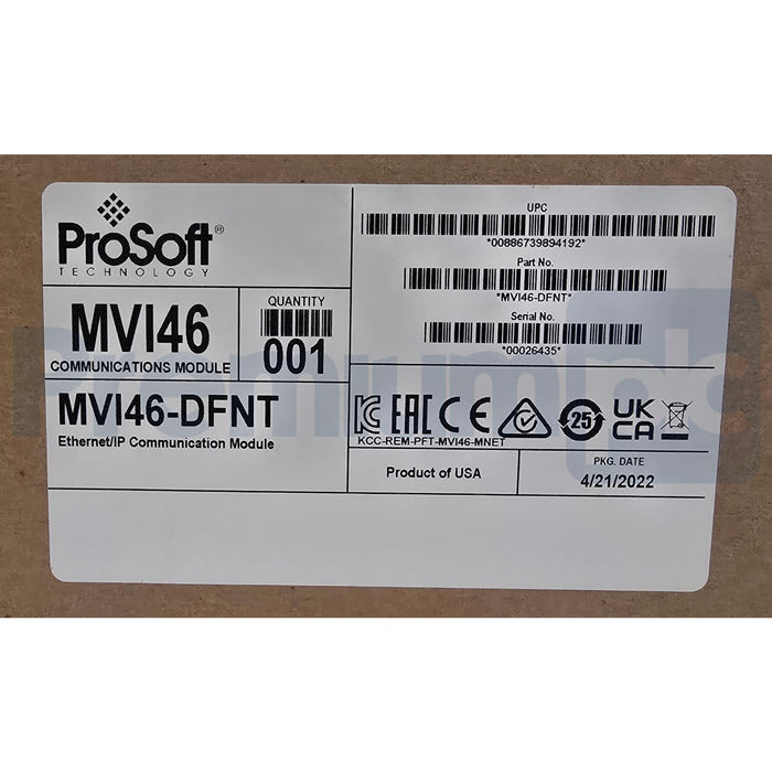 ProSoft MVI46-DFNT MVI46 Ethernet/IP COMMUNICATION MODULE FOR SLC MVI46DFNT NSMP